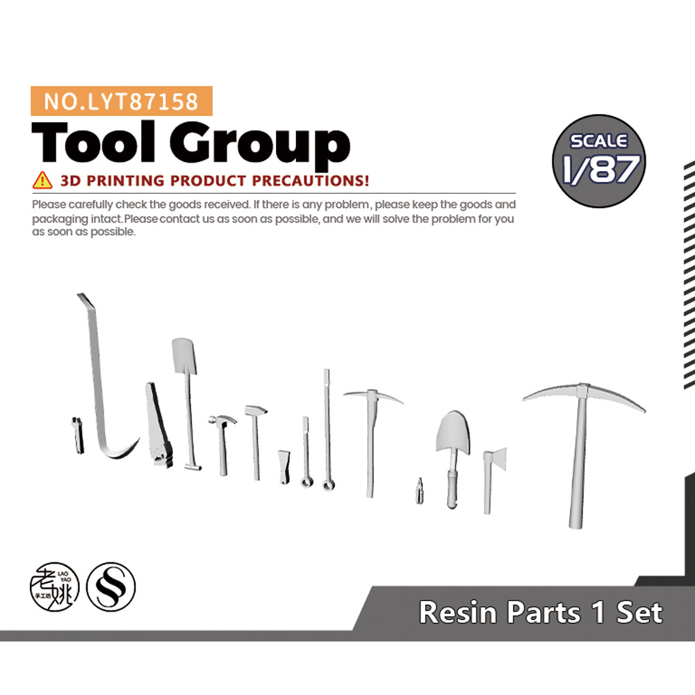 Yao's Studio LYT158 Tool Group HO/OO/Z/N/TT Railroad Miniature Accessory Display Props Main image