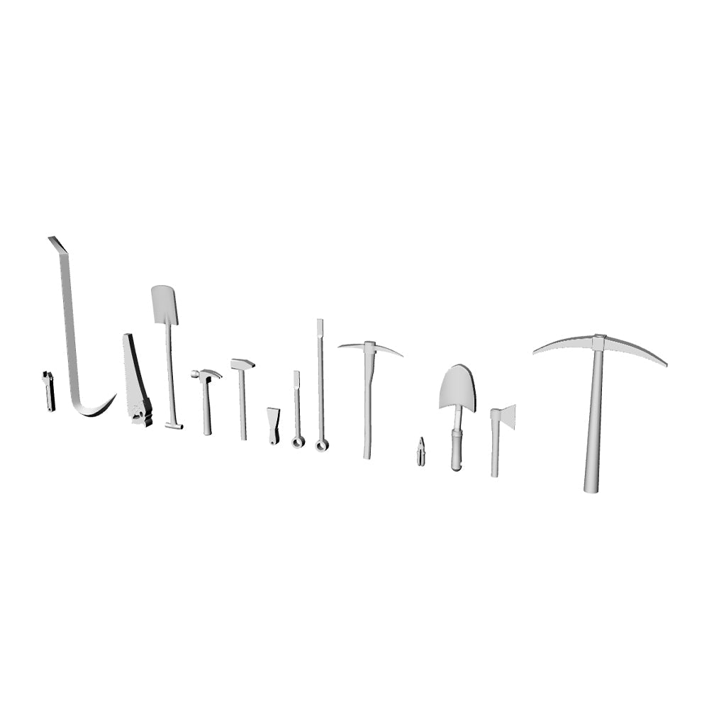 Yao's Studio LYT158 Tool Group HO/OO/Z/N/TT Railroad Miniature Accessory Display Props Secondary image
