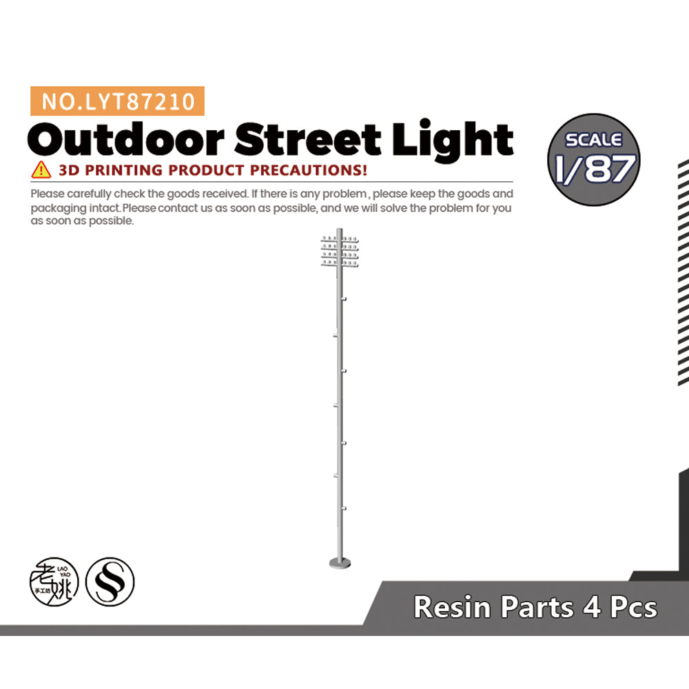 Yao's Studio LYT210 Outdoor Street Light HO/OO/Z/N/TT Railroad Miniature Accessory Display Props Main image