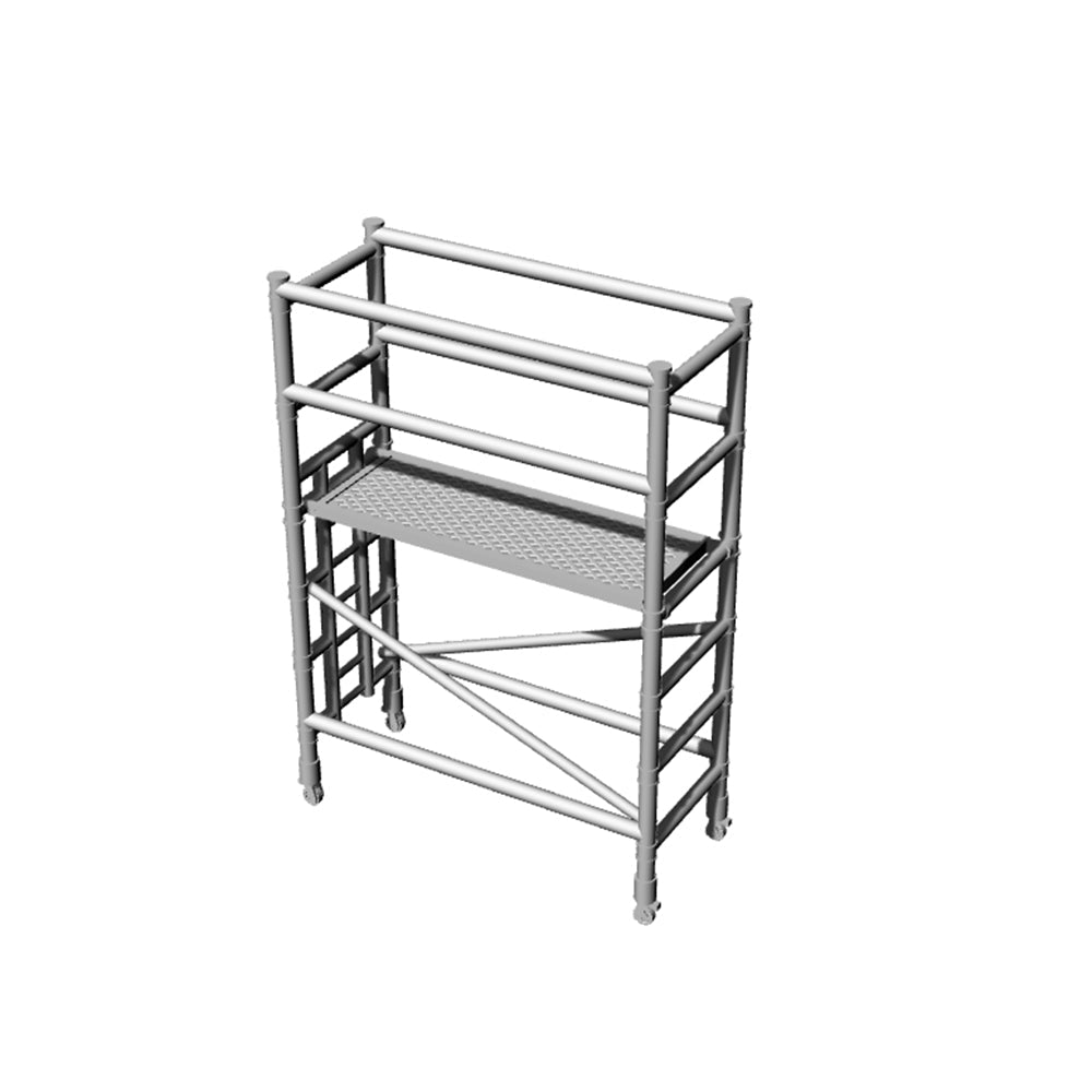 Yao's Studio LYT225 Mason Scaffolding Tower Set System With Cross Braces HO/OO/Z/N/TT Railroad Miniature Accessory Display Props Secondary image