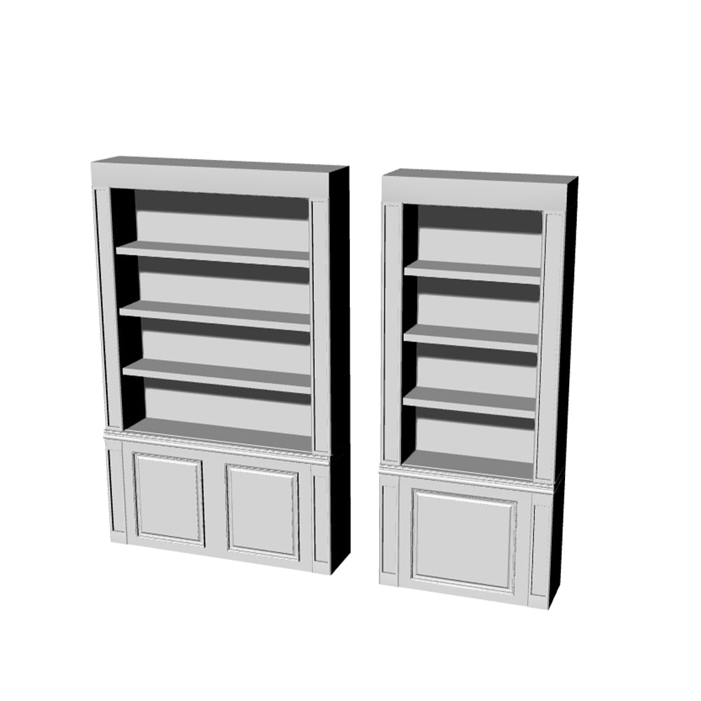 Yao's Studio LYT230 Bookcase HO/OO/Z/N/TT Railroad Miniature Accessory Display Props Secondary image