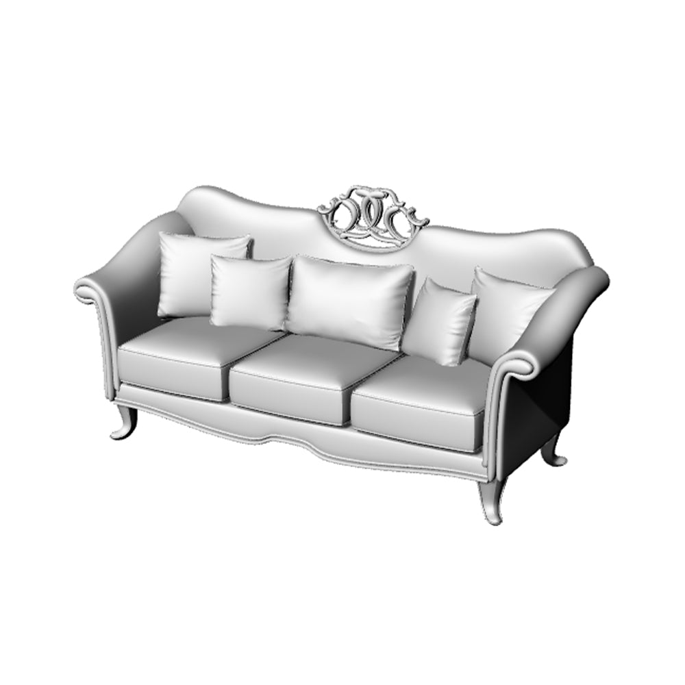 Yao's Studio LYT233 3-Seat Sofa HO/OO/Z/N/TT Railroad Miniature Accessory Display Props Secondary image