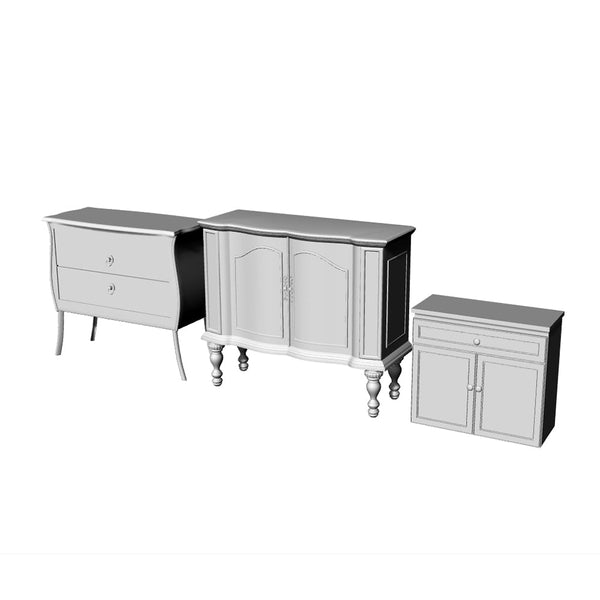 Yao's Studio LYT239 Storage Cabinet HO/OO/Z/N/TT Railroad Miniature Accessory Display Props