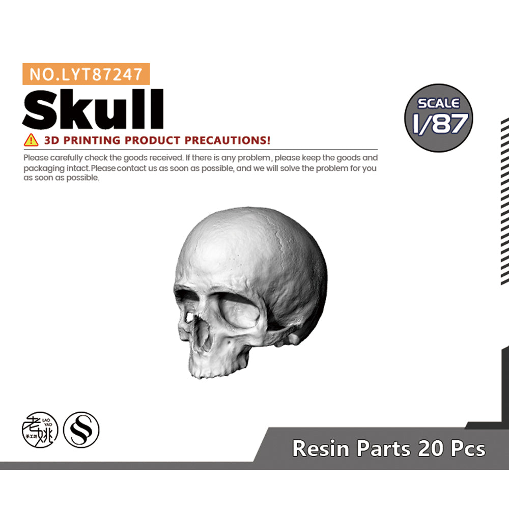 Yao's Studio LYT247 Skull HO/OO/Z/N/TT Railroad Miniature Accessory Display Props