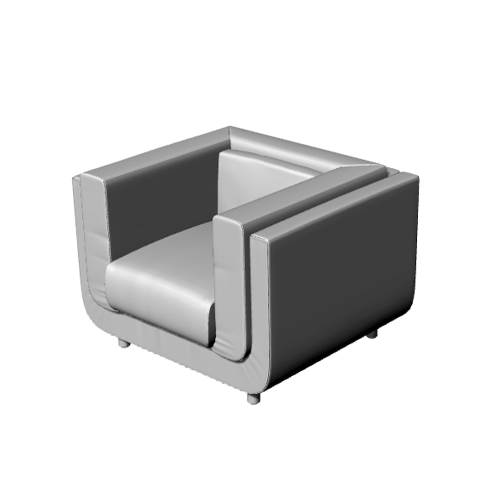 Yao's Studio LYT250 Single Sofa-1 HO/OO/Z/N/TT Railroad Miniature Accessory Display Props Secondary image