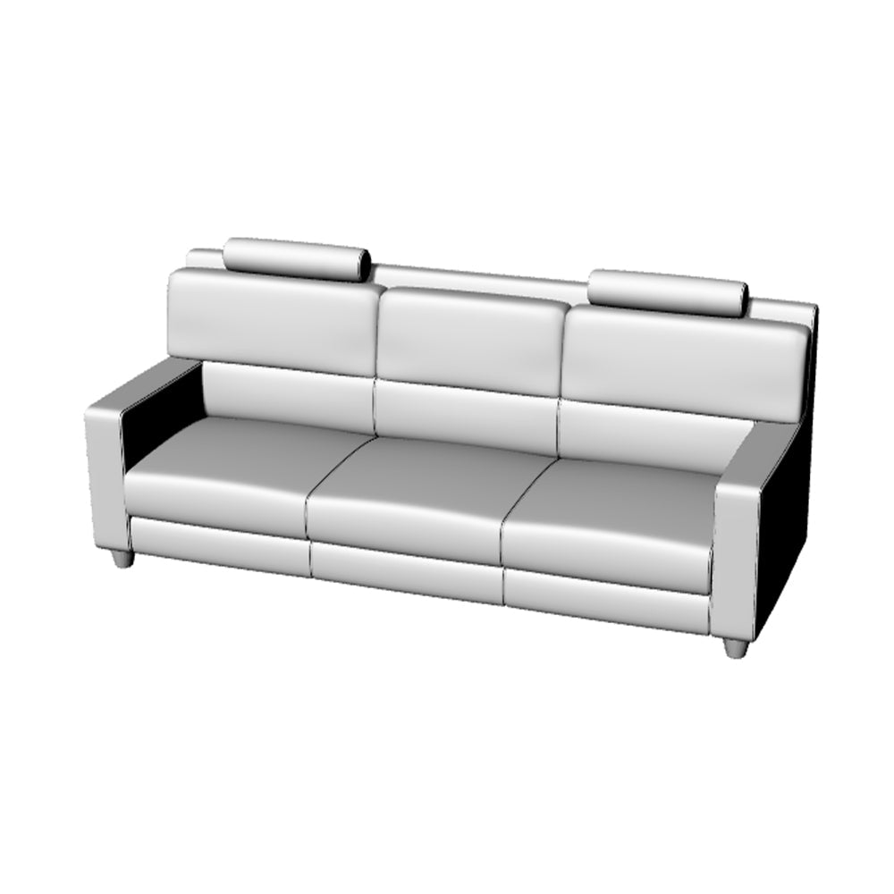 Yao's Studio LYT257 3-Seat Sofa HO/OO/Z/N/TT Railroad Miniature Accessory Display Props Secondary image
