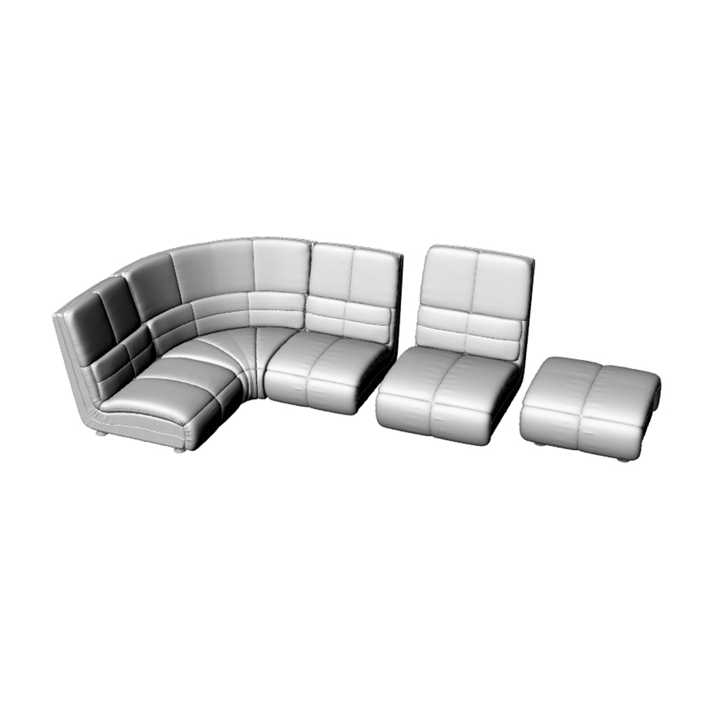 Yao's Studio LYT258 Sofa Set HO/OO/Z/N/TT Railroad Miniature Accessory Display Props Secondary image