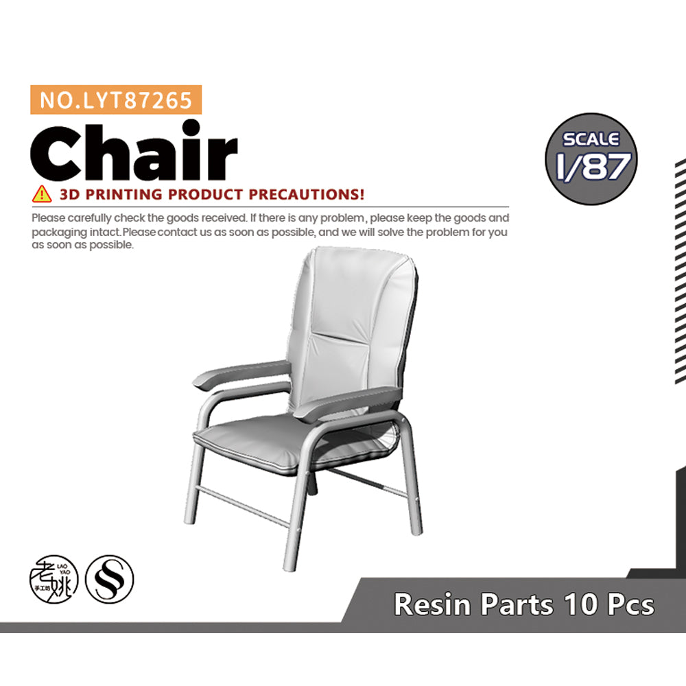 Yao's Studio LYT265 Chair HO/OO/Z/N/TT Railroad Miniature Accessory Display Props Main image