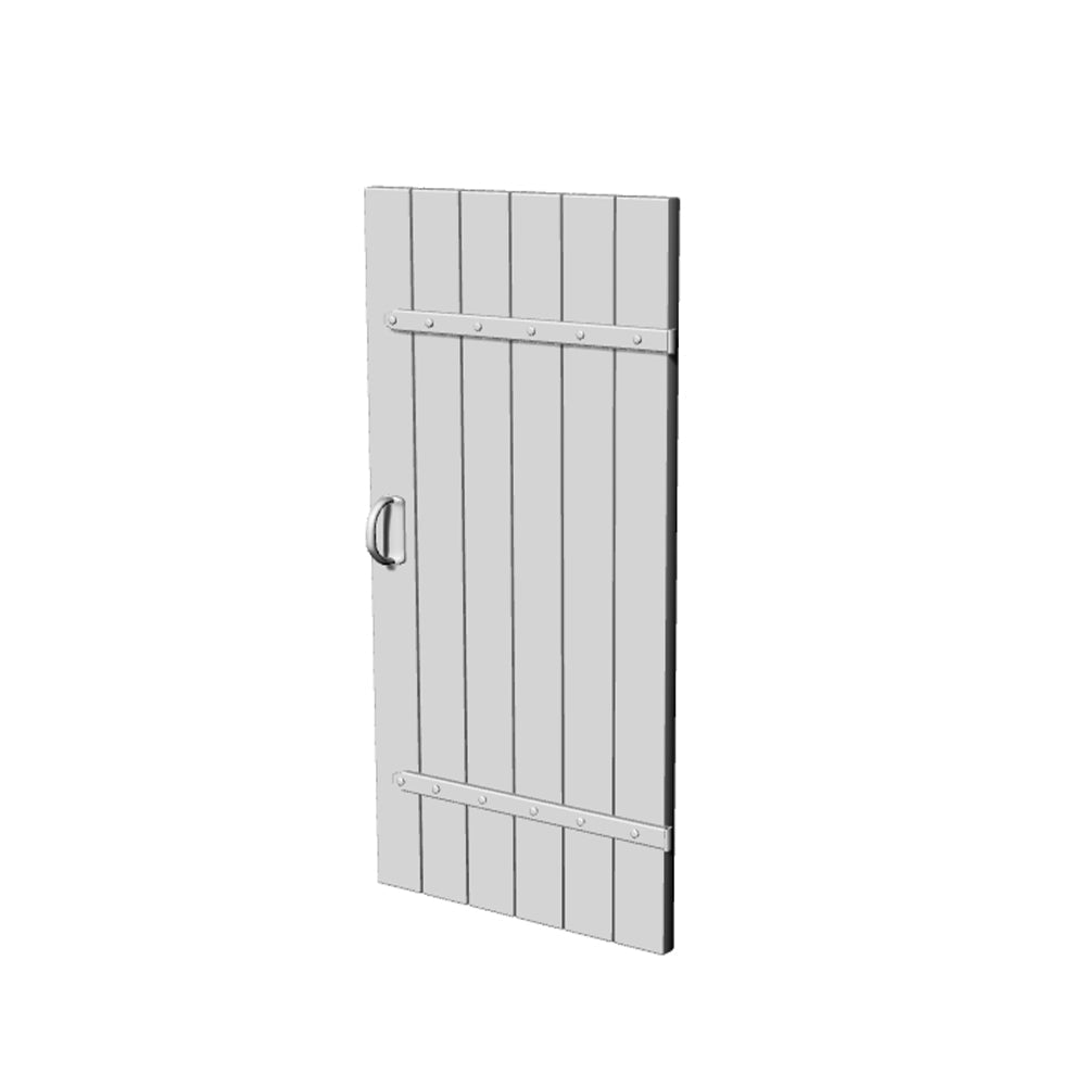 Yao's Studio LYT280 Wooden Door HO/OO/Z/N/TT Railroad Miniature Accessory Display Props Secondary image