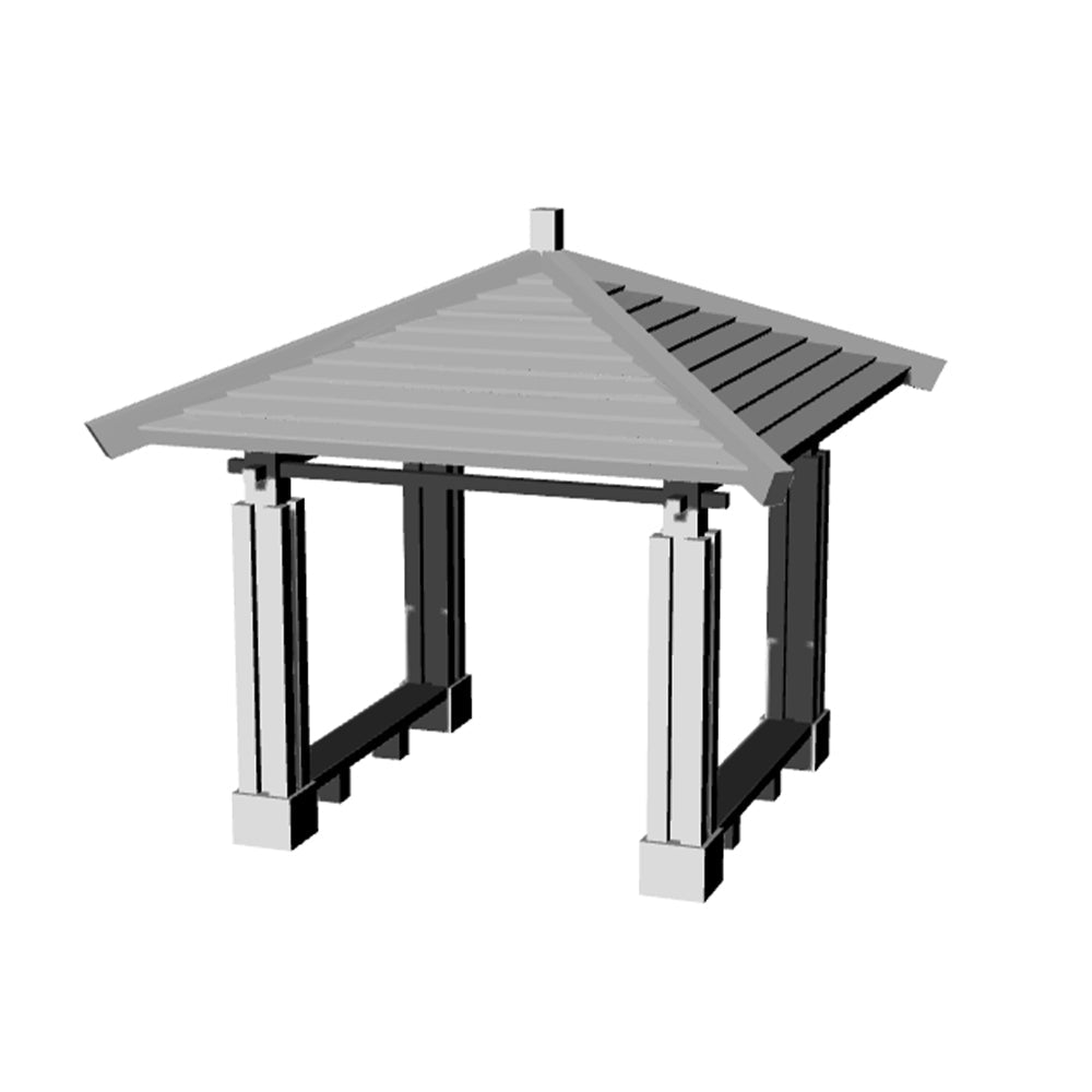 Yao's Studio LYT329 Pavilion HO/OO/Z/N/TT Railroad Miniature Accessory Display Props Secondary image