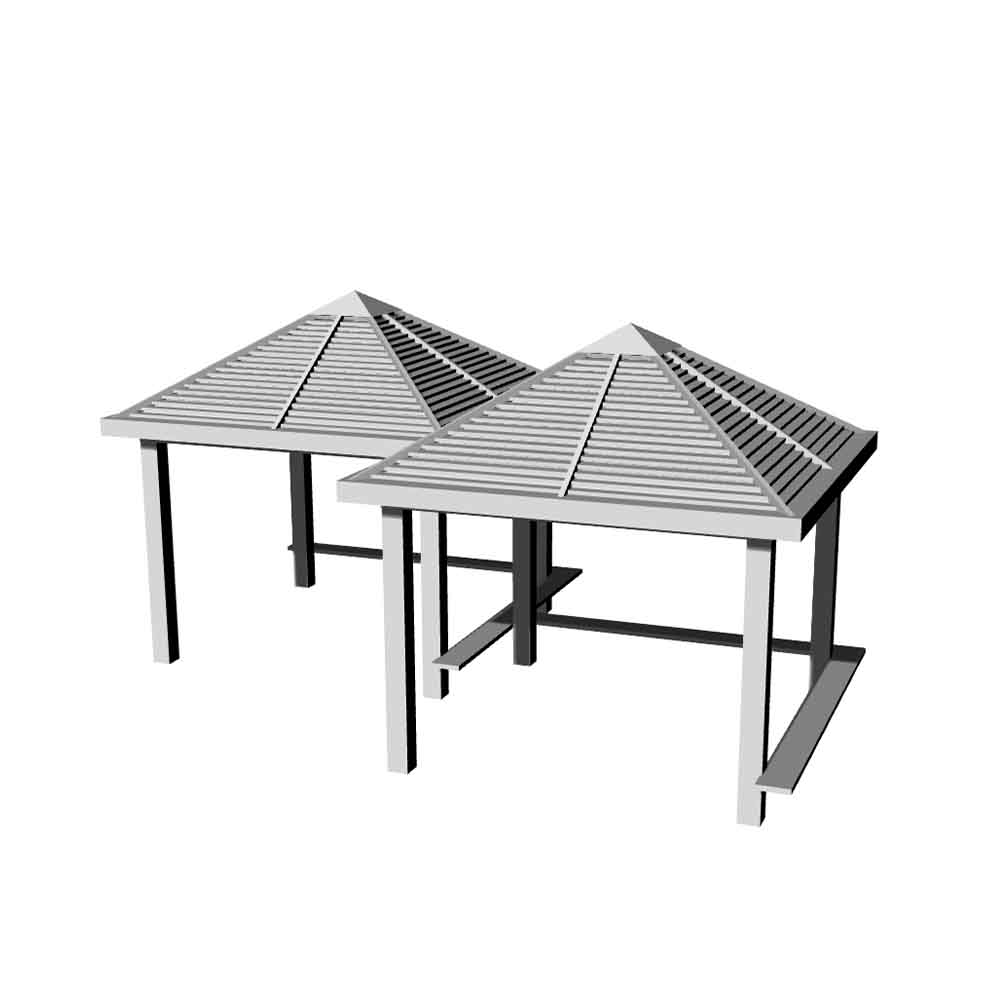 Yao's Studio LYT332 Pavilion HO/OO/Z/N/TT Railroad Miniature Accessory Display Props — detail view 2