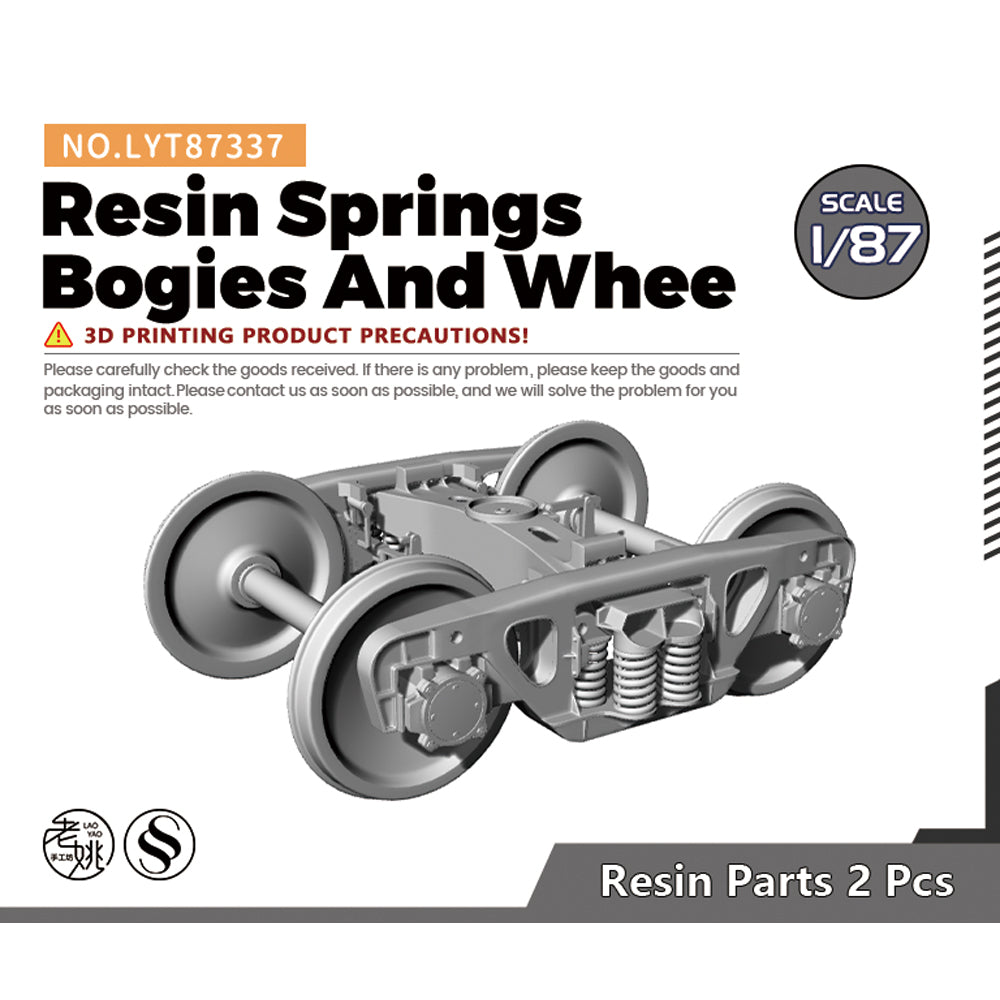 Yao's Studio LYT337 Resin Springs Bogies And Whee HO/OO/Z/N/TT Railroad Miniature Accessory Display Props — scale model kit