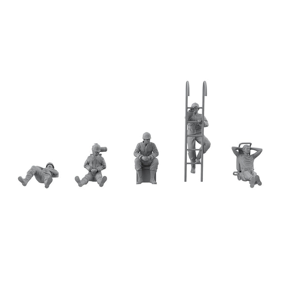 Yao's Studio LYT345 Firefighter Rescue Team Fireman Rest After Emergency Rescue HO/OO/Z/N/TT Railroad Miniature Accessory Display Props