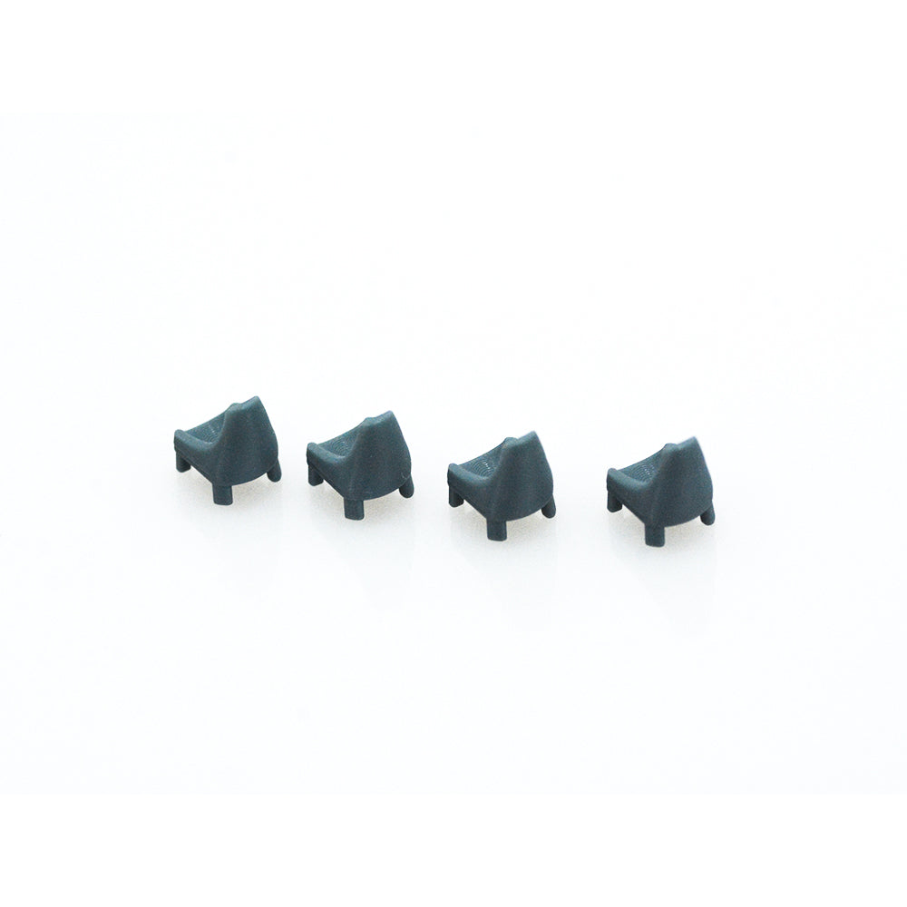 Yao's Studio LYT395 Beach Lounge Chair HO/OO/Z/N/TT Railroad Miniature Accessory Display Props — detail view 2