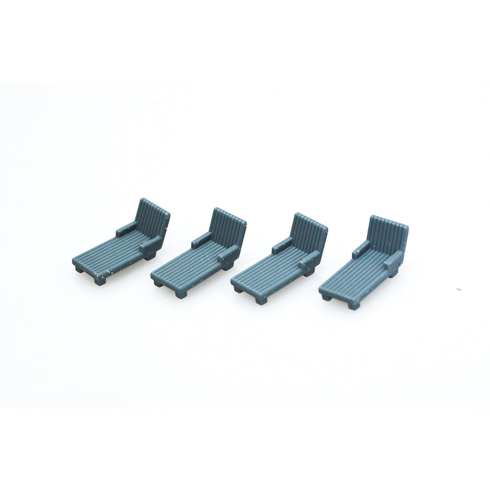 Yao's Studio LYT396 Beach Chair HO/OO/Z/N/TT Railroad Miniature Accessory Display Props Main image
