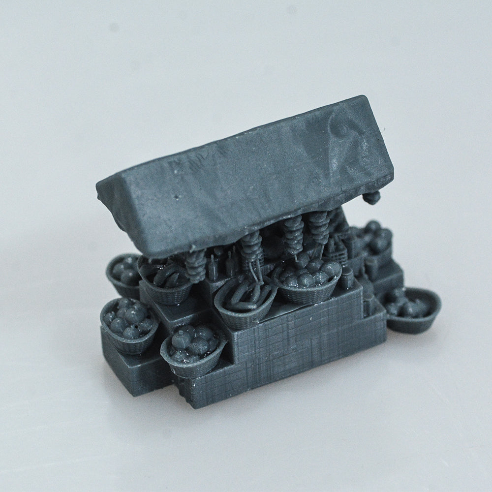Yao's Studio LYT403 Farmers' Market Vegetable Stall Farm HO/OO/Z/N/TT Railroad Miniature Accessory Display Props Secondary image