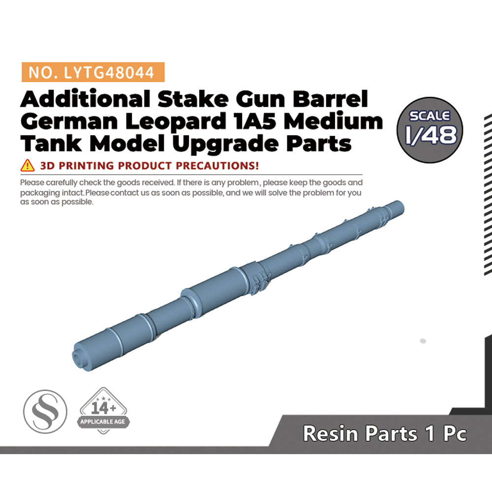 Yao's Studio LYTG044 Additional Stake Gun Barrel German Leopard 1A5 Medium Tank Model Upgrade Parts Main image
