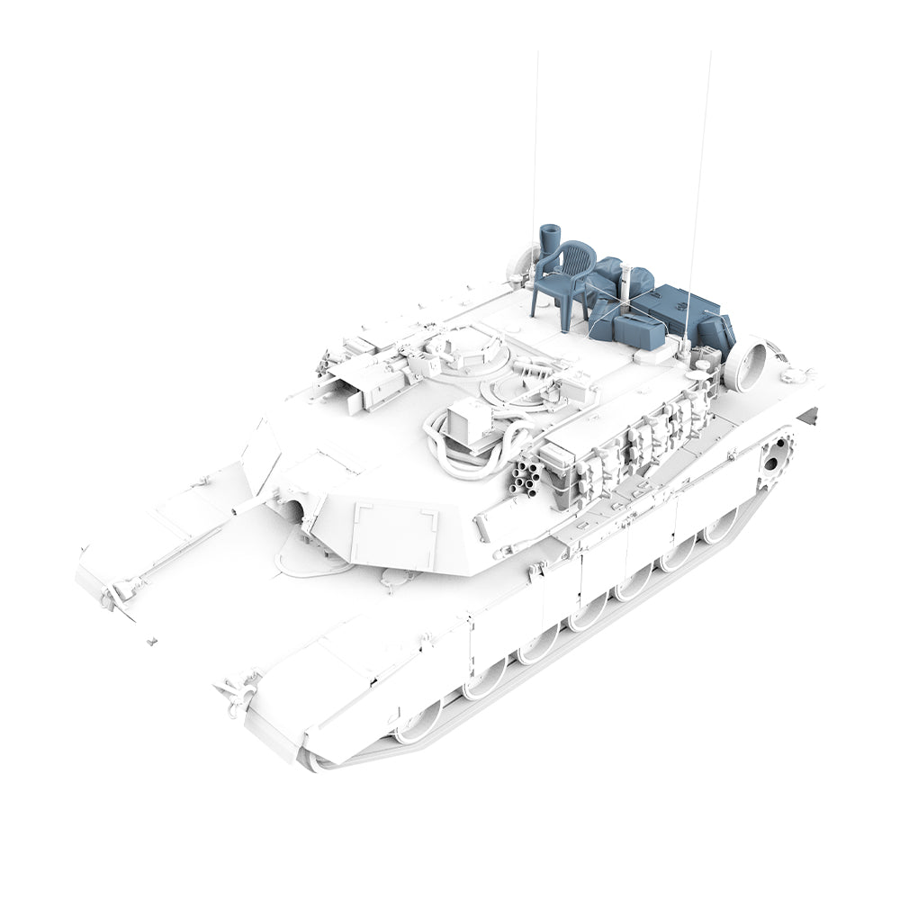 Yao's Studio LYTG009 Model Upgrade Parts Chairs boxes bags air conditioning accessories for US M1A1 Abrams MBT — detail view 3