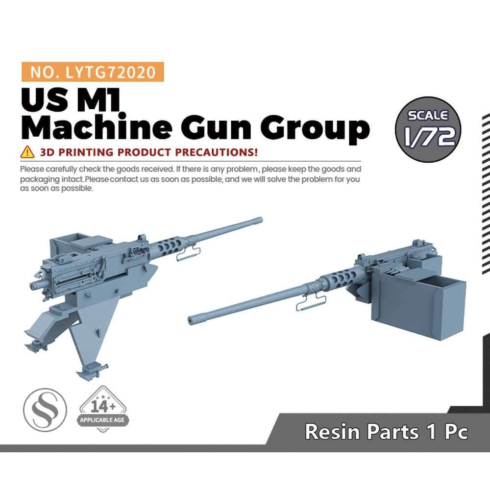 Yao's Studio LYTG020 Model Upgrade Parts 12.7mm M2HB Machine Gun Group for US M1A1 Abrams MBT Main image