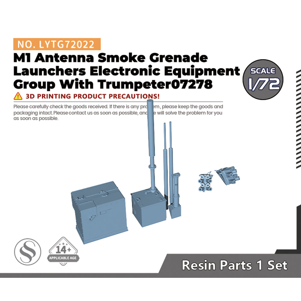 Yao's Studio LYTG022 1/35(48,72,144) Model Upgrade Parts US M1 Tank Antenna Smoke Grenade Launchers Electronic Equipment Group Main image