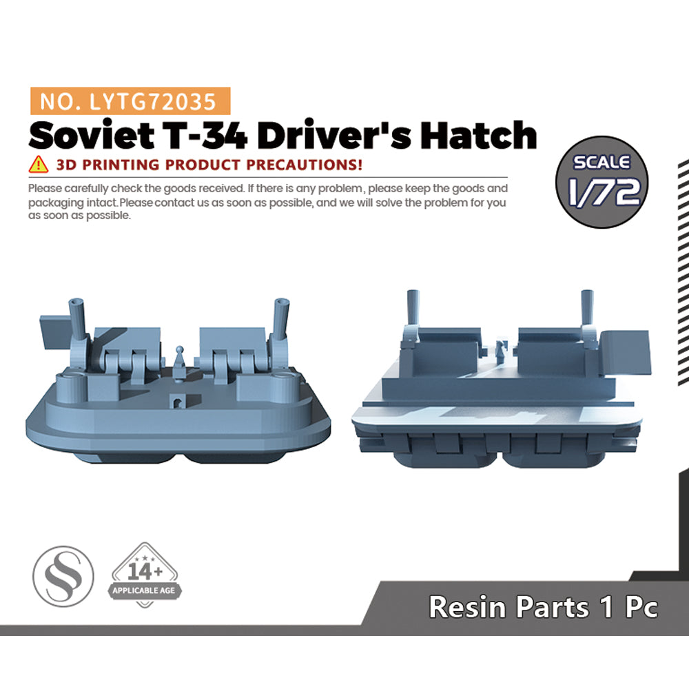 Yao's Studio LYTG035 Model Upgrade Parts Soviet T-34 Driver's Hatch — scale model kit