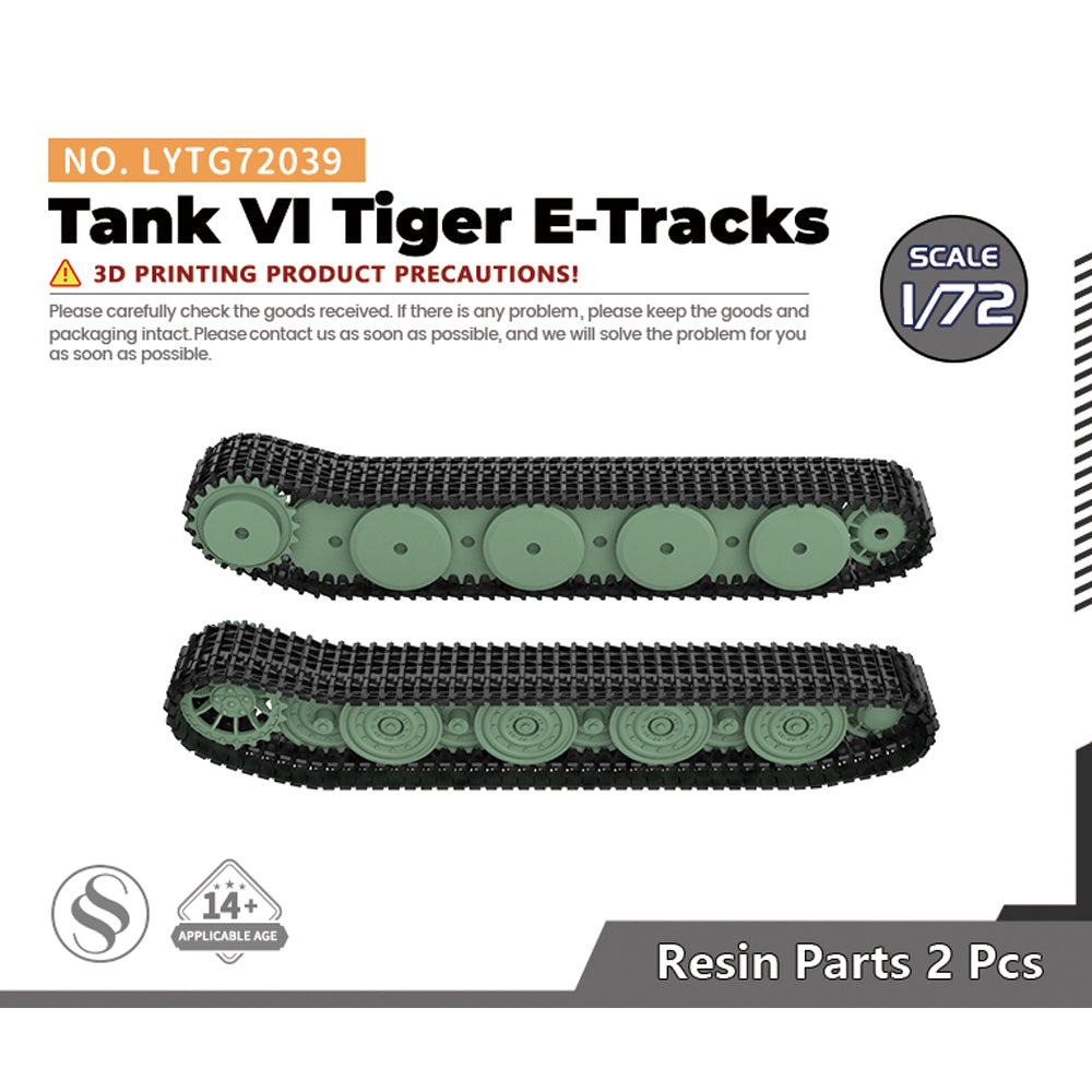Yao's Studio LYTG039 1/35(48,72,144) Model Upgrade Parts German Tank VI Tiger E Track Links — scale model kit
