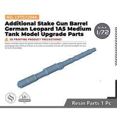 Yao's Studio LYTG72044 1/72 Additional Stake Gun Barrel German Leopard 1A5 Medium Tank Model Upgrade Parts