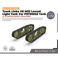 Yao's Studio LYTG056 1/35(48,72,144) Model Upgrade Parts US M22 Locust Track Links