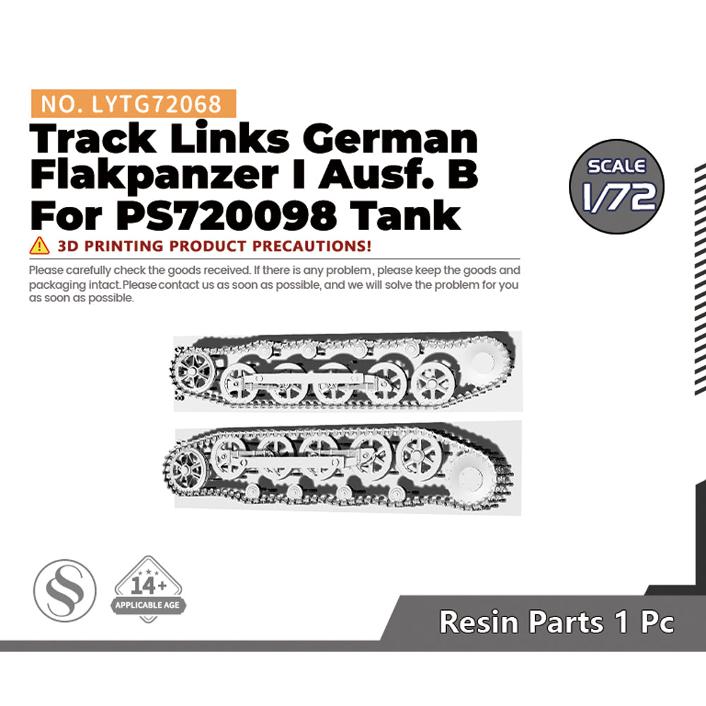 Yao's Studio LYTG068 1/35(48,72,144) Model Upgrade Parts German PzKpfw I Ausf. B Track Links — scale model kit