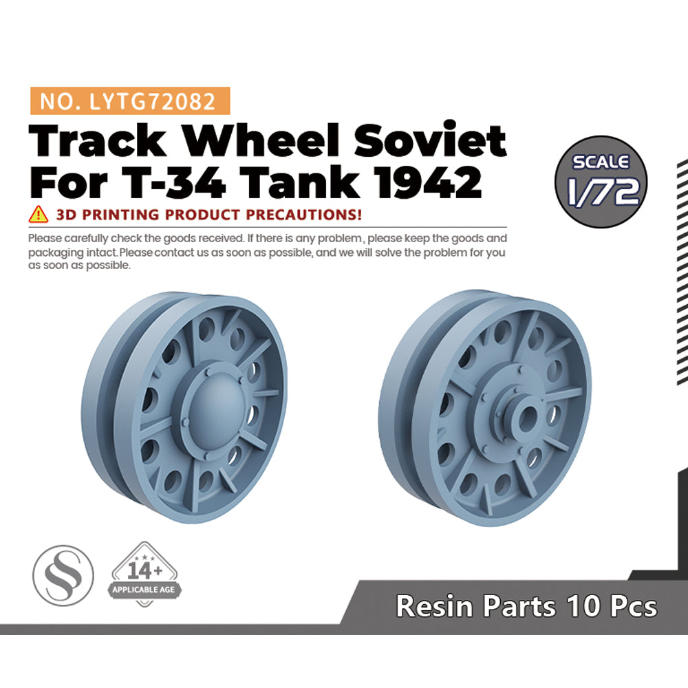 Yao's Studio LYTG082 Model Upgrade Parts Track Wheel Soviet For T-34 Tank 1942 Main image