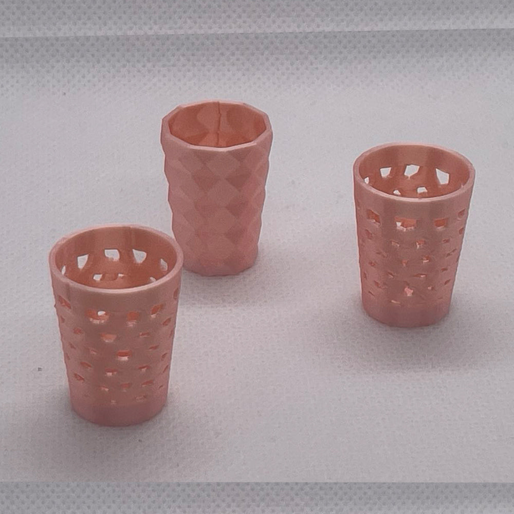 LYTP521E/F 1/12 1/6 Scale Trash Can Garbage Waste Paper Basket Lot of 3 Dollhouse Miniature Mini Diorama Decor Garden BJD Ornamental