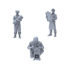 Yao's Studio LYTR033 Handicraft Artisan Daily Scene Resin Miniature Model 3-Piece Set - Handicraft Worker Figures Unpainted DIY Model Painting Handicraft Workshop Scene Decor 1set 3D Printed Resin Model Kit by SSMODEL