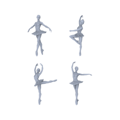 MRY-SFW LYTR152B Modern Ballet Pose Female Single 1pc 3D Printed Resin Model Kit by SSMODEL