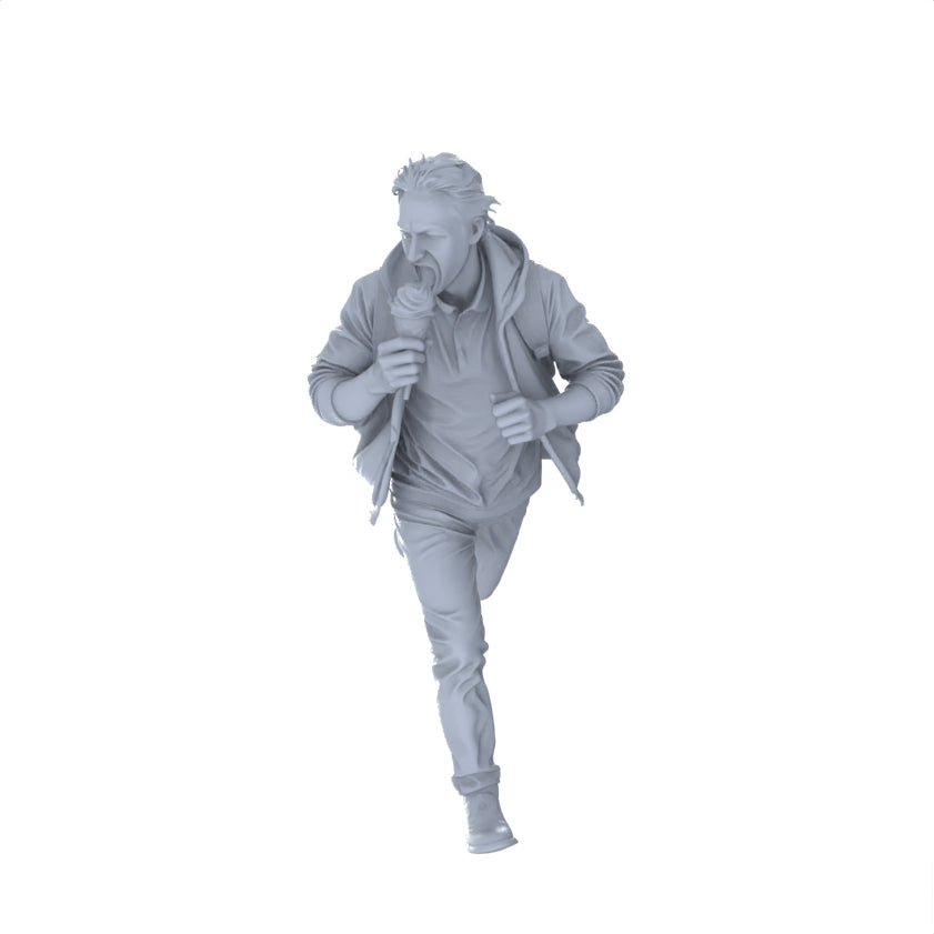 Detail view of Yao's Studio LYTR155  Elderly Daily Life Resin Miniature Model 4-Figure Set, Unpainted Senior Citizen Figures, DIY Painting Street Scene Decoration Miniatures Diorama Resin Figures Model
