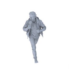 Detail view of Yao's Studio LYTR155  Elderly Daily Life Resin Miniature Model 4-Figure Set, Unpainted Senior Citizen Figures, DIY Painting Street Scene Decoration Miniatures Diorama Resin Figures Model