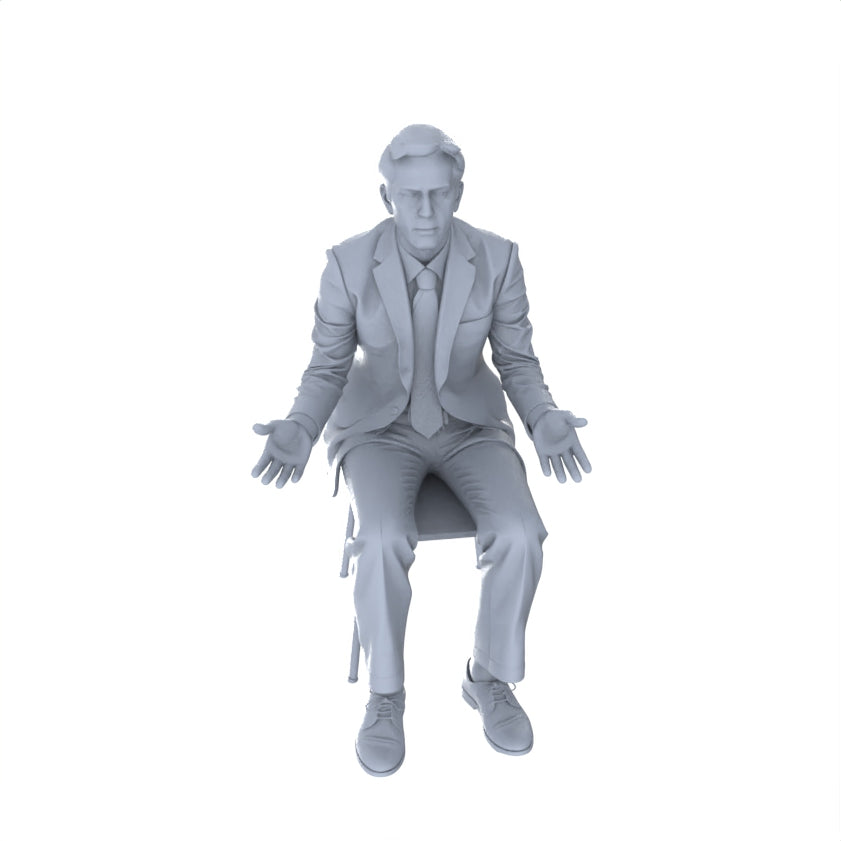 Detail view of Yao's Studio LYTR159 Mahjong Scene Seated Characters Resin Miniature Model 6-Figure Set, Unpainted Chess And Card Leisure Figures, DIY Painting Scene Decoration Miniatures Diorama Resin Figures Model