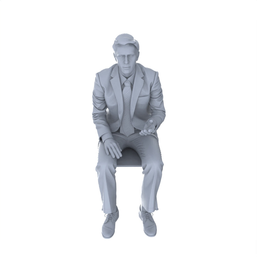 Detail view of Yao's Studio LYTR159 Mahjong Scene Seated Characters Resin Miniature Model 6-Figure Set, Unpainted Chess And Card Leisure Figures, DIY Painting Scene Decoration Miniatures Diorama Resin Figures Model