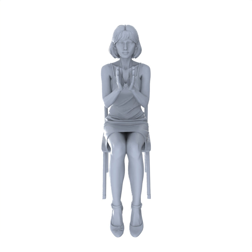 Detail view of Yao's Studio LYTR159 Mahjong Scene Seated Characters Resin Miniature Model 6-Figure Set, Unpainted Chess And Card Leisure Figures, DIY Painting Scene Decoration Miniatures Diorama Resin Figures Model