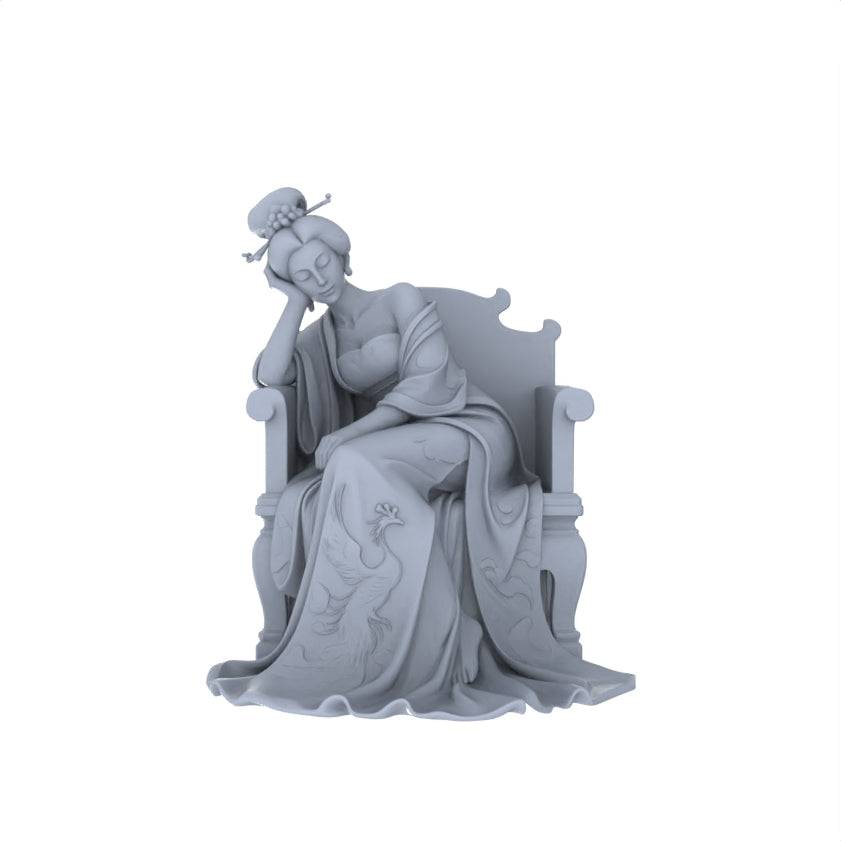 Detail view of Yao's Studio LYTR162 Ballet Dancer Resin Miniature Model 4-Figure Set, Unpainted Ballerina Figures, DIY Painting Dance Scene Decoration Miniatures Diorama Resin Figures Model