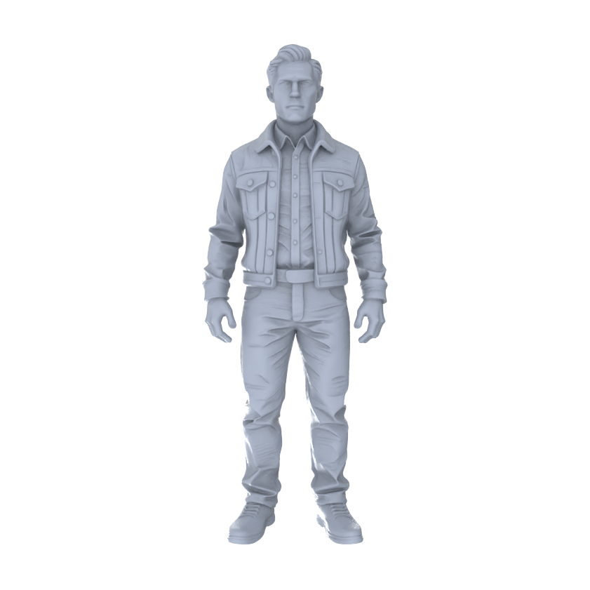 Detail view of Yao's Studio LYTR254  6-Piece Unpainted Miniature Daily People Figurines Perfect for Street Scene & Sand Table Miniatures Diorama Resin Figures Model
