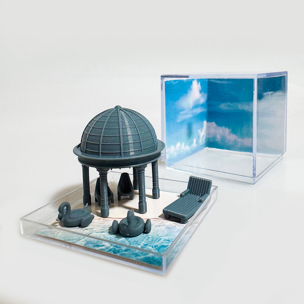 Yao's Studio LYTS048 Miniature Outdoor Leisure, Seaside Beach, Scene Display Box Main image
