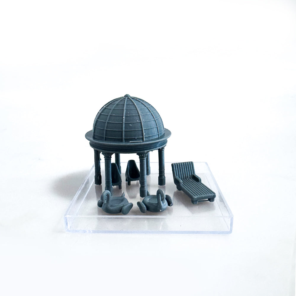 Yao's Studio LYTS048 Miniature Outdoor Leisure, Seaside Beach, Scene Display Box