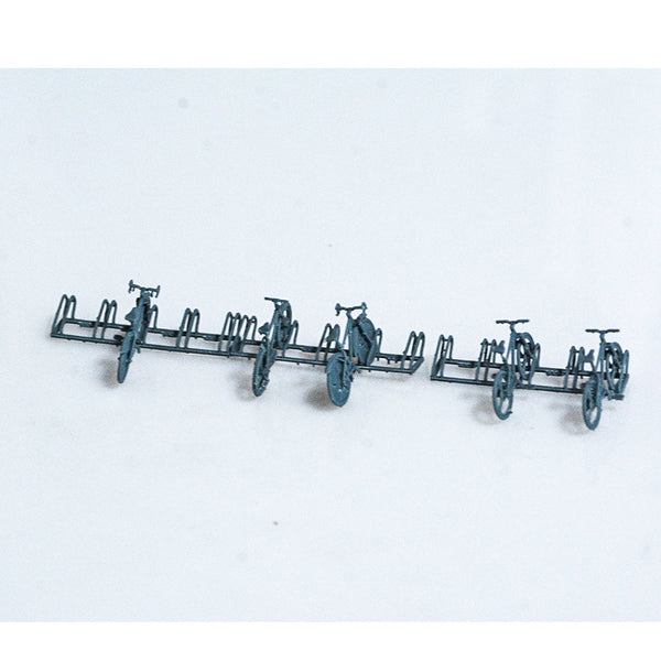 Yao's Studio LYTS042 Bicycles 5pcs Bikes Parking Racks Model Trains Layout
