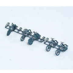 Yao's Studio LYTS042 Bicycles 5pcs Bikes Parking Racks Model Trains Layout
