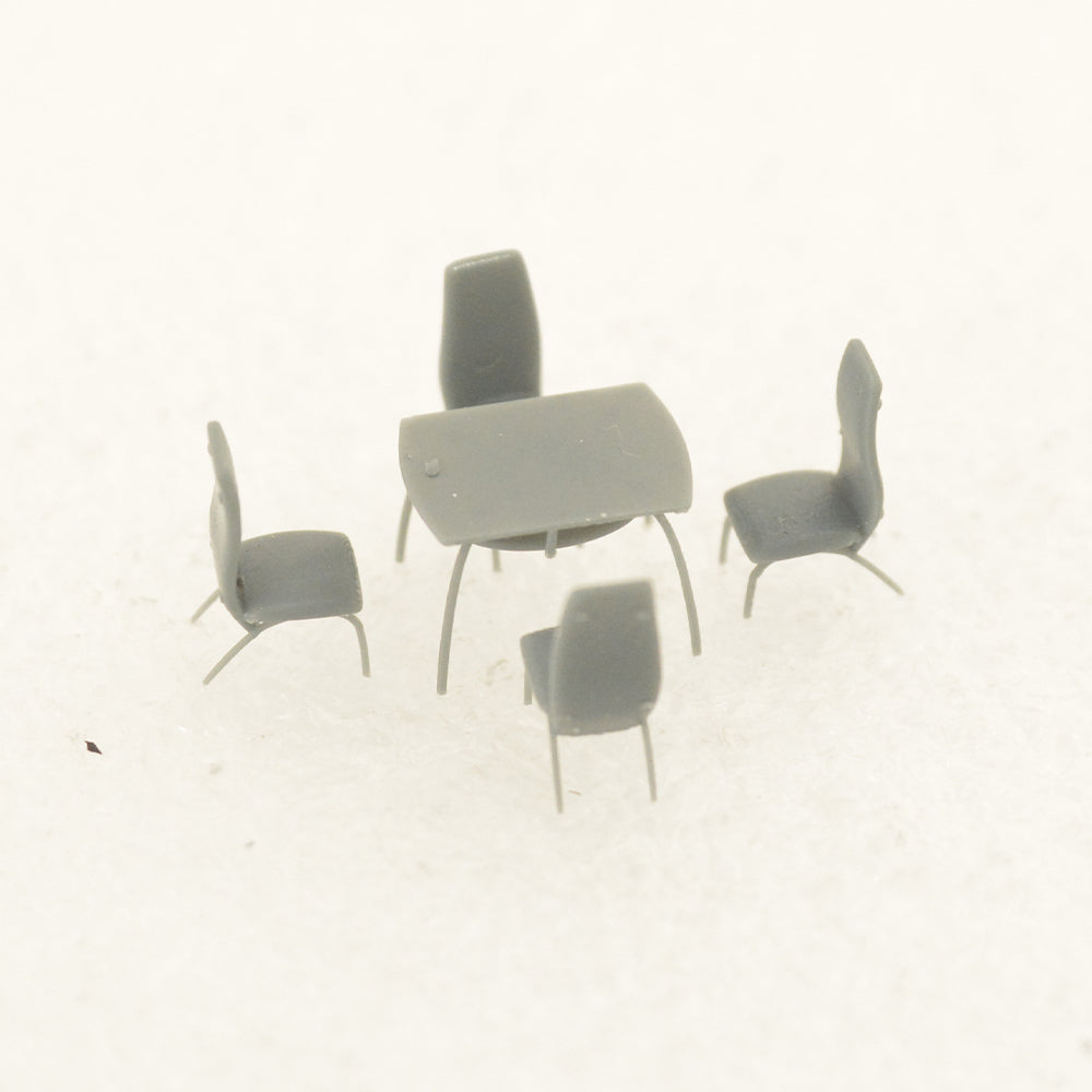 Yao's Studio LYTS004 Miniature Factory Building Military Car Railroad Track Accessory Props Diorama Scenery Five-Piece Dining Set Kitchen Combination — detail view 2