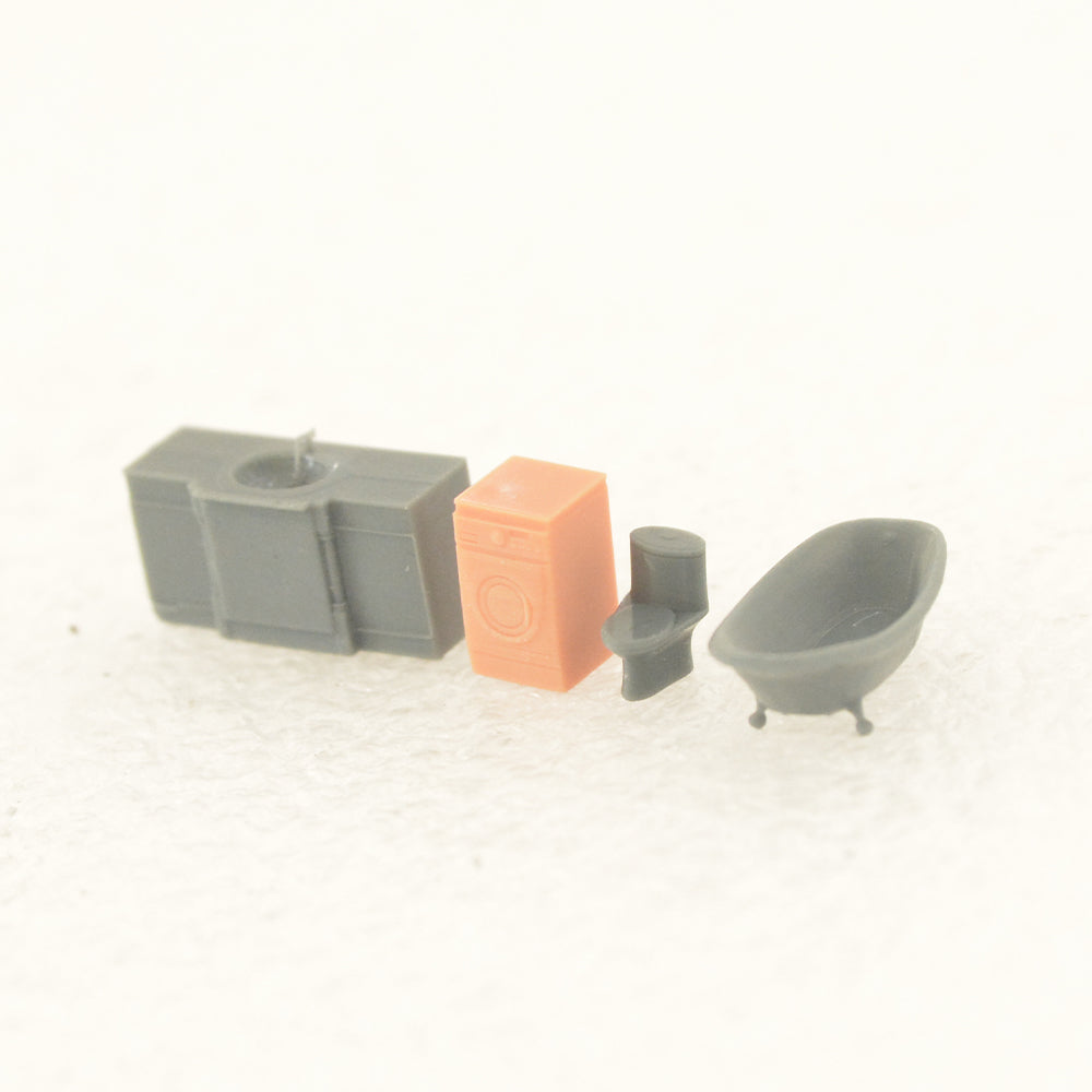 Yao's Studio LYTS005 Miniature Factory Building Military Car Railroad Track Accessory Props Diorama Scenery Modern Bathroom Vanity Sink Cabinet Combination Bathroom Furniture — detail view 2
