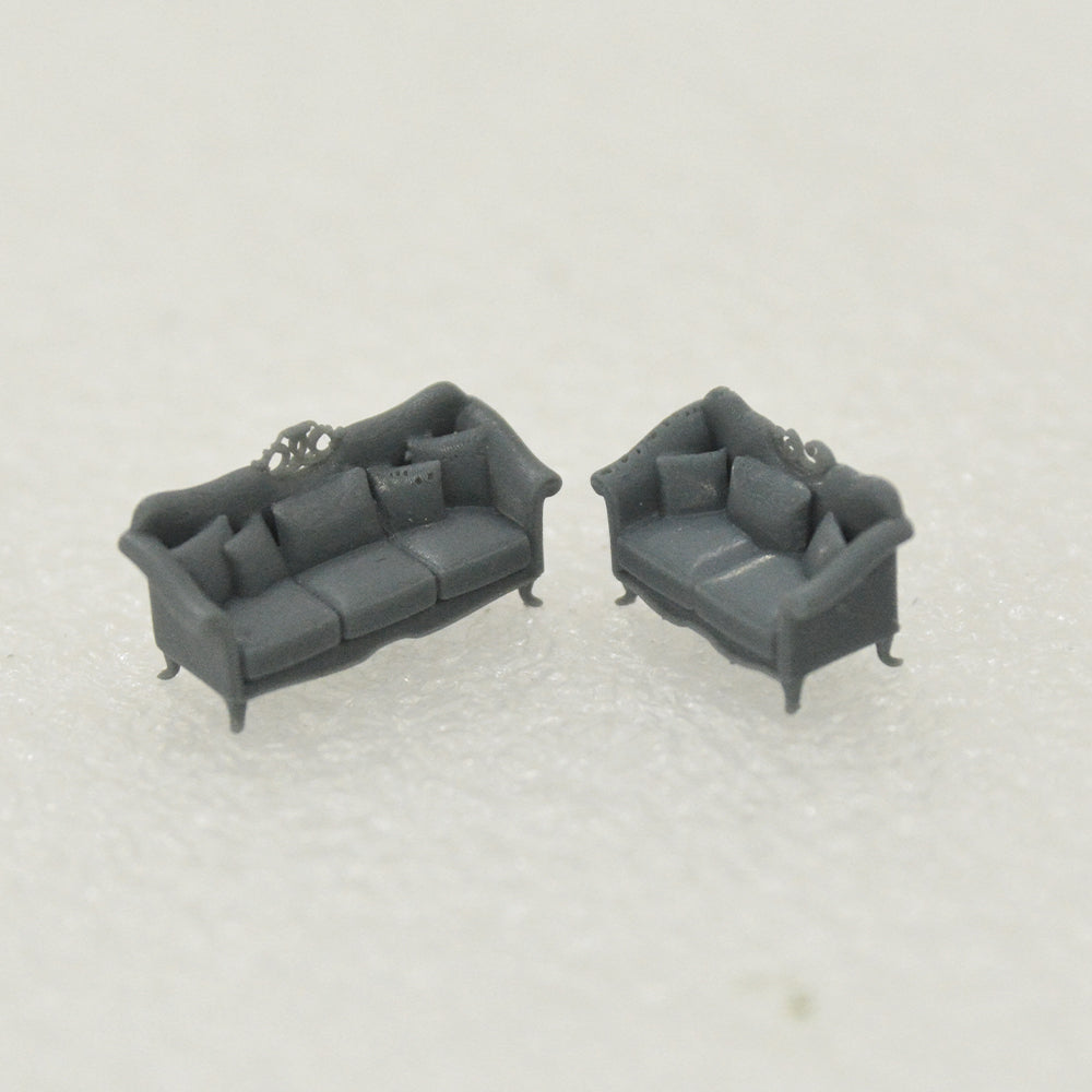 Yao's Studio LYTS011 Miniature Factory Building Military Car Railroad Track Accessory Props Diorama Scenery European Magnificent Style Living Room Sofa Classic French Furniture Secondary image