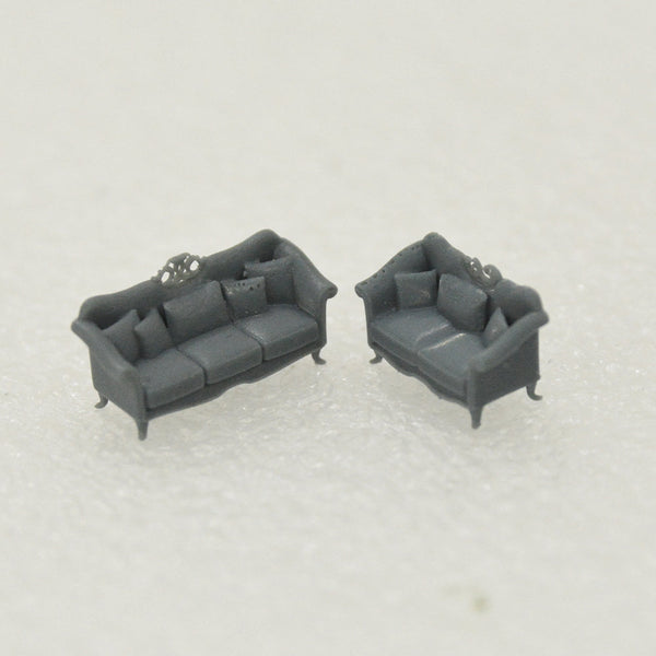 Yao's Studio LYTS011 Miniature Factory Building Military Car Railroad Track Accessory Props Diorama Scenery European Magnificent Style Living Room Sofa Classic French Furniture