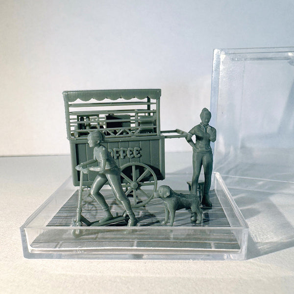 Yao's Studio LYTS016 Miniature Coffee Truck Fair Stall Scene Display Box