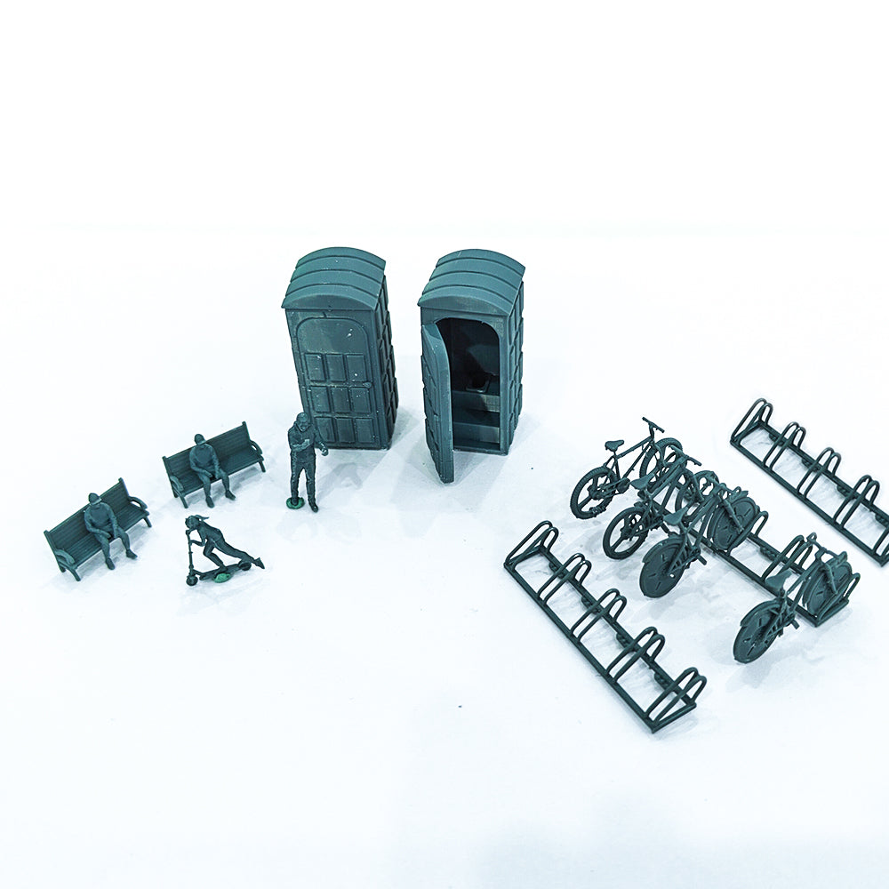 Yao's Studio LYTS025 Park Leisure Figures, Benches, Bikes£¬Model Trains Layout Main image